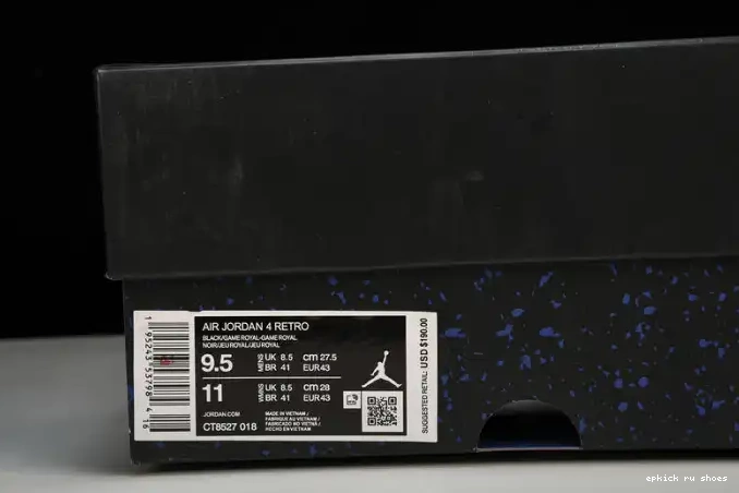 Cheap Royal Jordan Black Retro CT8527-018 Game 4 0514